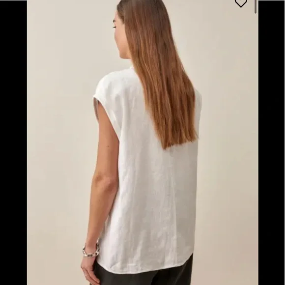 Reformation maira linen top new with tag - Picture 5 of 13